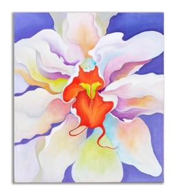 GEORGIA TOTTO O'KEEFFE(1887-1986),ATTRIBUTED TO, OIL ON CANVAS