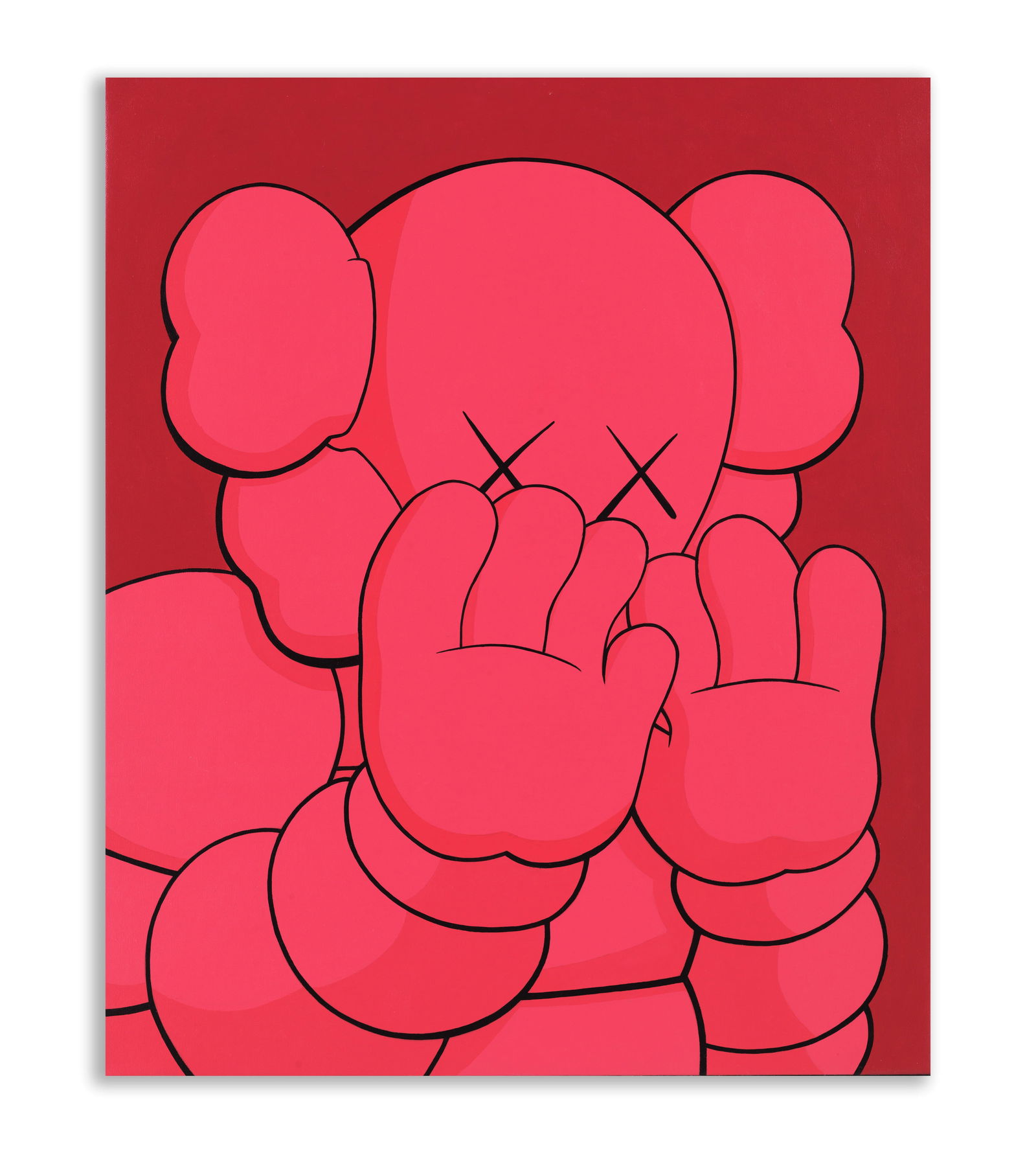KAWS (B.1974), ATTRIBUTED TO, ACRYLIC ON CANVAS (1 of 3)