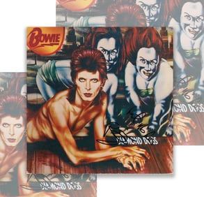DAVID BOWIE SIGNED VINYL RECORD OF "DIAMOND DOGS"