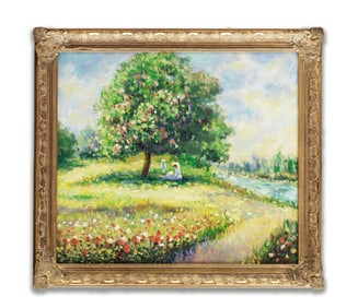 CLAUDE MONET (1840-1926), ATTRIBUTED TO ,OIL ON CANVAS