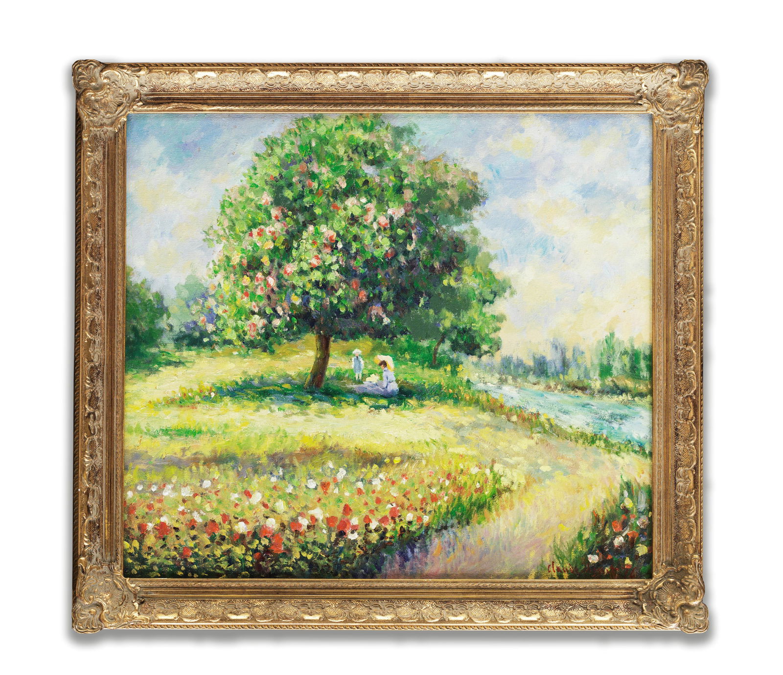 CLAUDE MONET (1840-1926), ATTRIBUTED TO ,OIL ON CANVAS: CLAUDE MONET (1840-1926), ATTRIBUTED TO ,OIL ON CANVAS Dimensions: Image size51.5 x 59 cm. All measured values are approximate.Outer frame size61 x 68.6 cm. All measured values are approximate. Proven