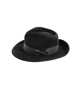 MICHAEL JACKSON SIGNED AND INSCRIBED BLACK FEDORA-STYLE HAT