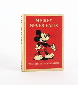 WALT DISNEY SIGNED "MICKEY NEVER FAILS"