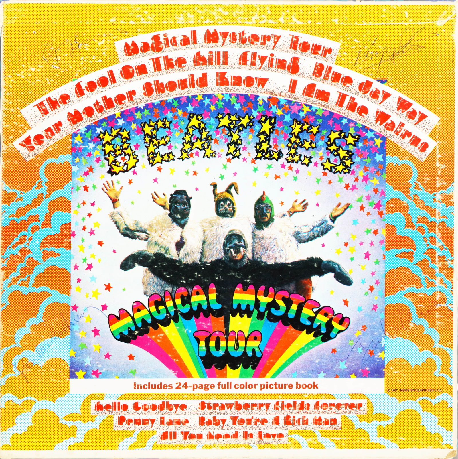 THE BEATLES SIGNED VINYL RECORD OF "MAGICAL MYSTERY TOUR" (1 of 10)