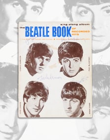 THE BEATLES SIGNED"THE BEATLE BOOK OF RECORDED HITS"