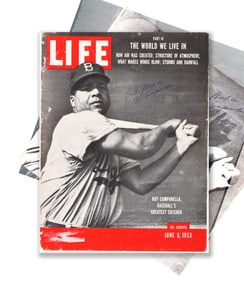 ROY CAMPANELLA SIGNED AND INSCRIBED "BEST WISHES" IN THE JUNE 8, 1959 ISSUE OF "LIFE" MAGAZINE
