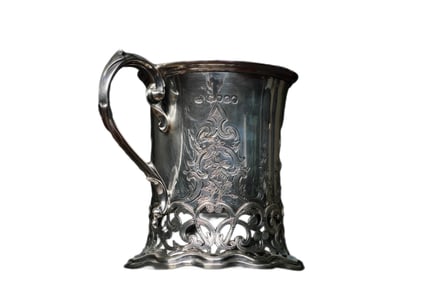 BRITISH VINTAGE SILVER MUG