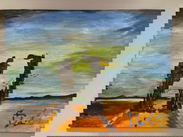 SALVADOR DALÍ(SPANISH,1904-1989),OIL AND ACRYLIC ON CANVAS ,20 CENTURY