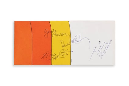THE BEATLES SIGNED A YELLOW SUBMARINE ENVELOPE