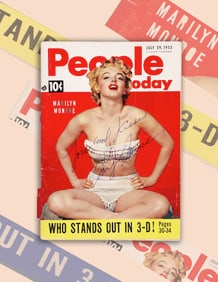MARILYN MONROE SIGNED "PEOPLE TODAY"MAGAZINE