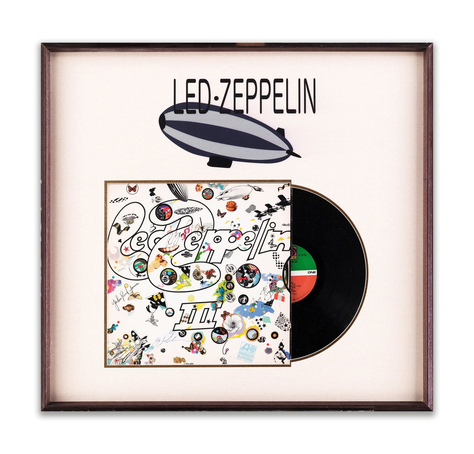LED ZEPPELIN SIGNED VINYL RECORD OF "LED ZEPPELIN III" (1 of 3)