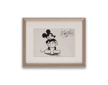 WALT DISNEY SIGNED MICKEY MOUSE MANUSCRIPT