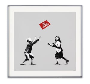 BANKSY,"NO BALL GAMES (GREY)"