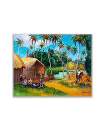 PAUL GAUGUIN (1848-1903), ATTRIBUTED TO, OIL ON CANVAS