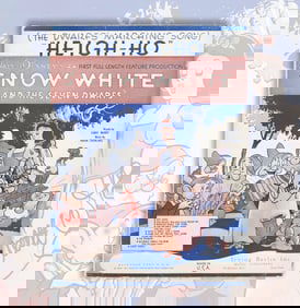 WALT DISNEY SIGNED SHEET MUSIC FOR "SNOW WHITE AND THE SEVEN DWARFS"