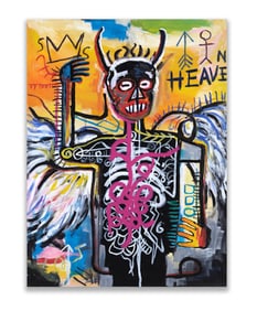 JEAN-MICHEL BASQUIAT (1960-1988), ATTRIBUTED TO, ACRYLIC ON CANVAS