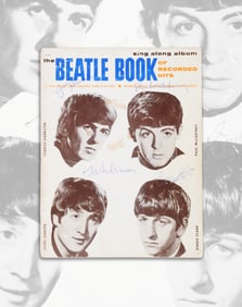 THE BEATLES SIGNED"THE BEATLE BOOK OF RECORDED HITS"