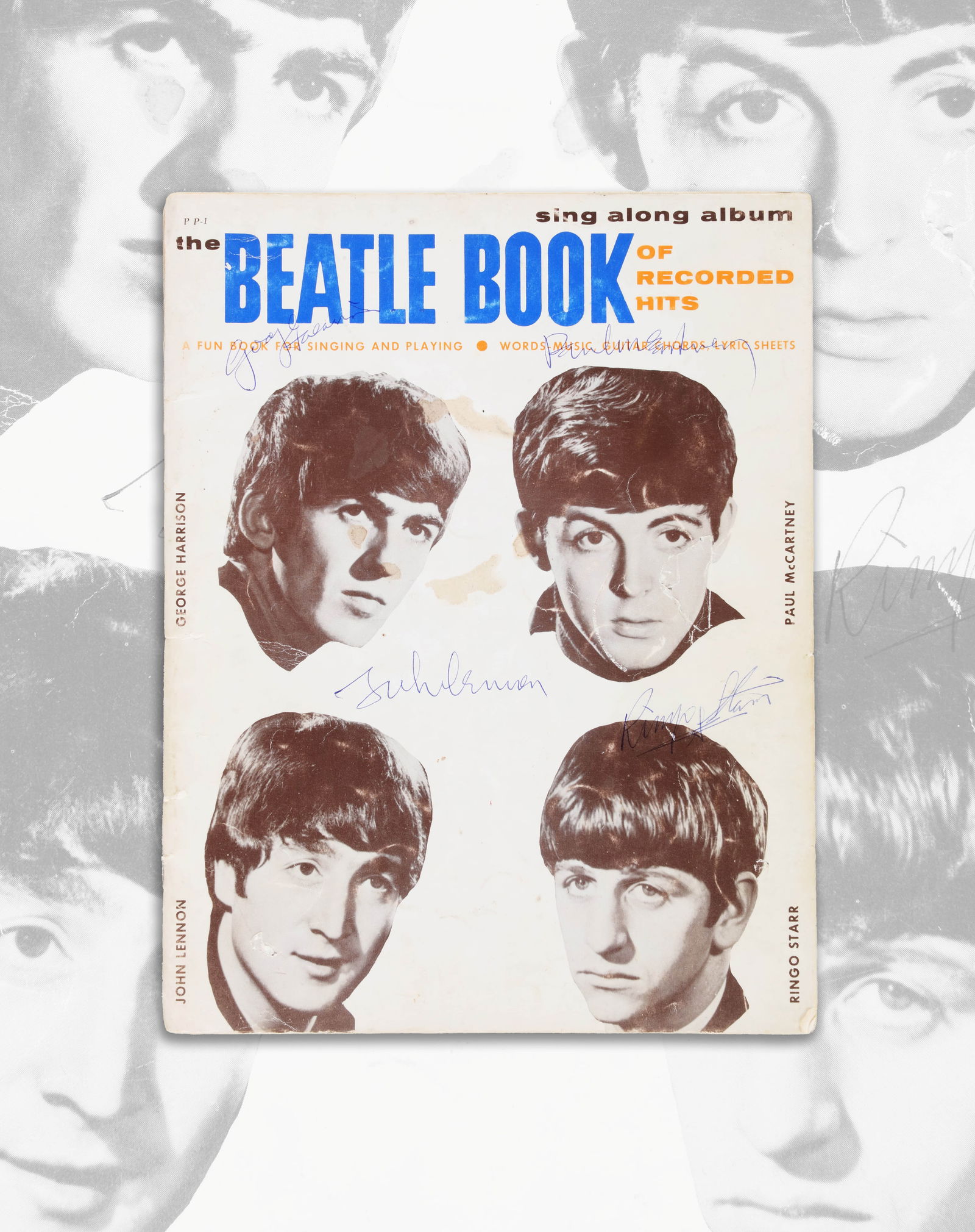 THE BEATLES SIGNED"THE BEATLE BOOK OF RECORDED HITS" (1 of 3)