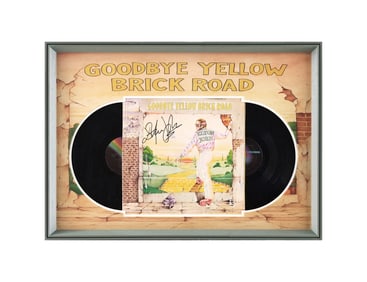 ELTON JOHN SIGNED VINYL RECORD OF "GOODBYE YELLOW BRICK ROAD"