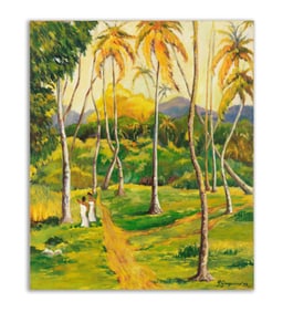 PAUL GAUGUIN (1848-1903),ATTRIBUTED TO ,OIL ON CANVAS