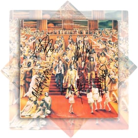 THE ROLLING STONES SIGNED VINYL RECORD OF "RED STAIRCASE ARTWORK"