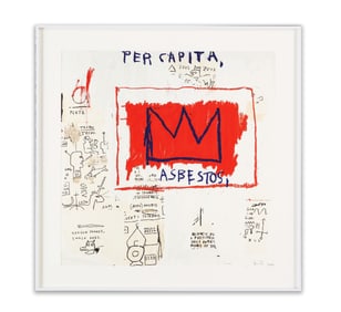 JEAN-MICHEL BASQUIAT,PER CAPITA, ASBESTOS