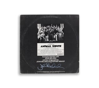 JOHN BELUSHI (1949-1982) - SIGNED "ANIMAL HOUSE" PROMOTIONAL INTERVIEW RECORD
