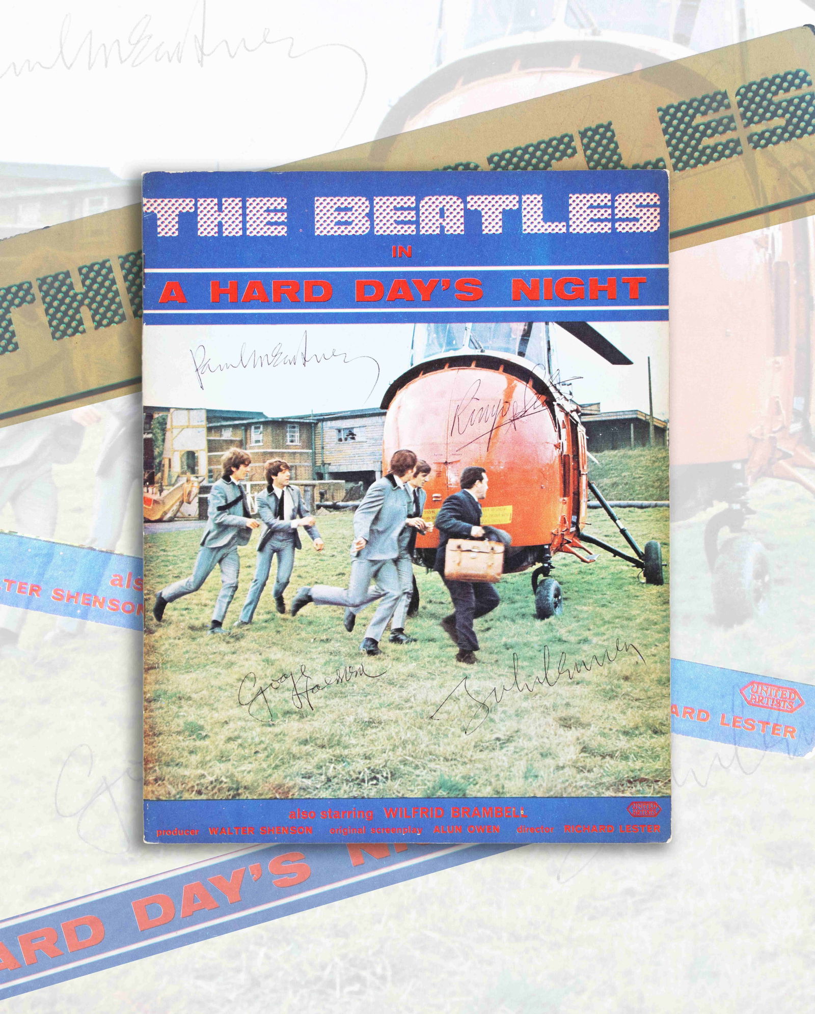 THE BEATLES - FULLY SIGNED "A HARD DAY'S NIGHT" FILM PROGRAM (1964) (1 of 3)