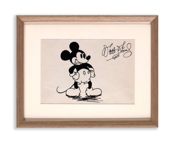 WALT DISNEY SIGNED MICKEY MOUSE MANUSCRIPT