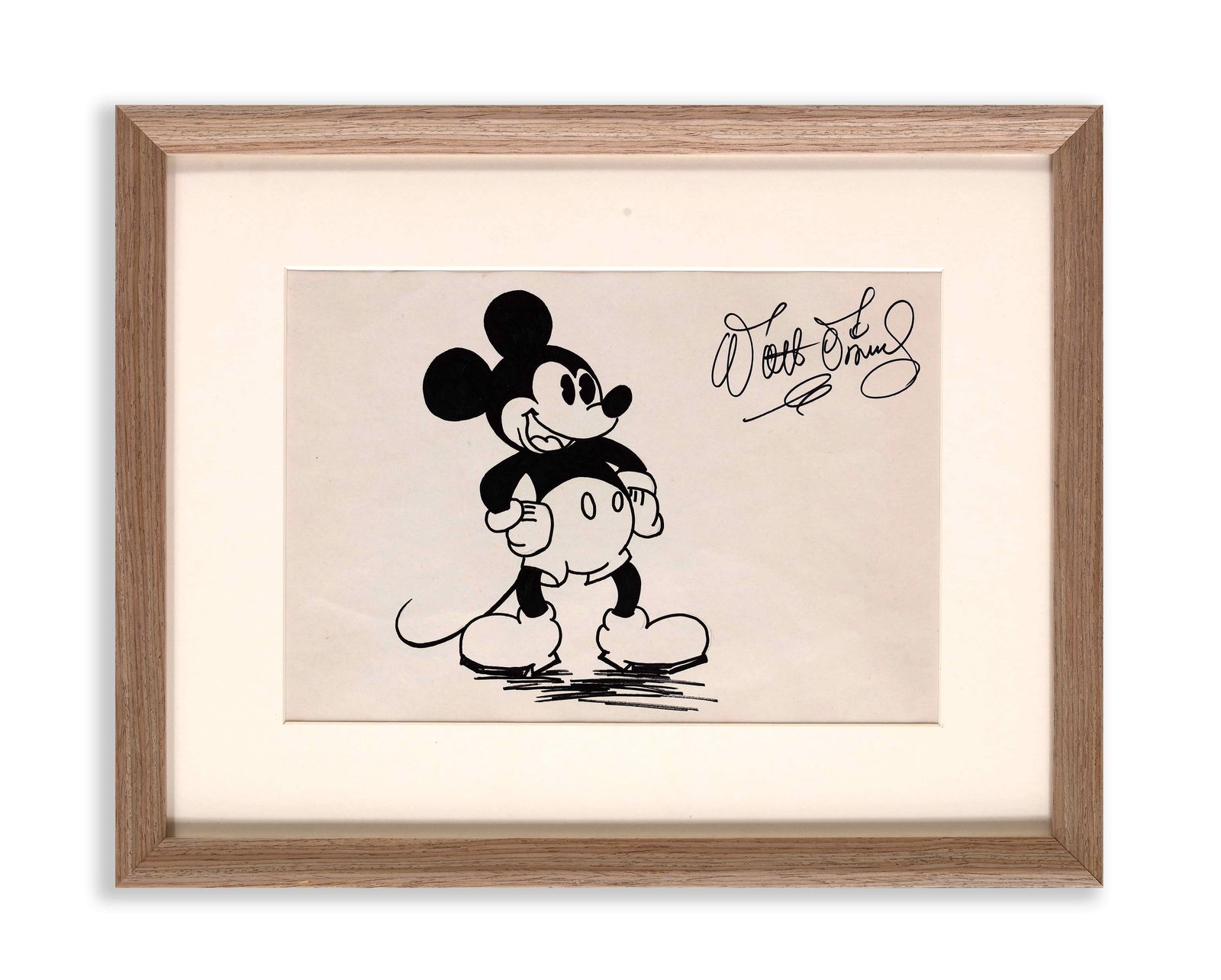 WALT DISNEY SIGNED MICKEY MOUSE MANUSCRIPT (1 of 1)