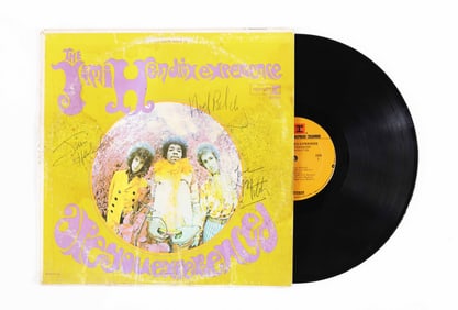 THE JIMI HENDRIX EXPERIENCE - FULLY SIGNED "ARE YOU EXPERIENCED" ALBUM SLEEVE