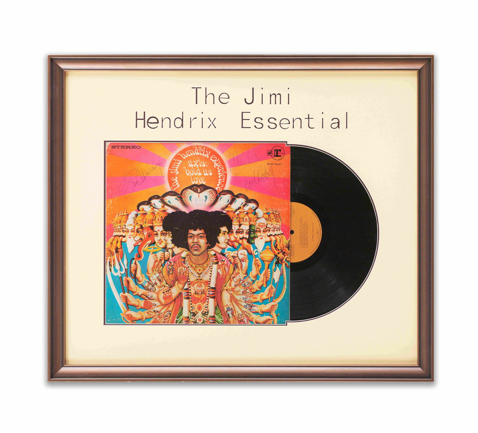 THE JIMI HENDRIX EXPERIENCE - FULLY SIGNED "AXIS: BOLD AS LOVE" DISPLAY (1 of 3)