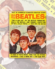 THE BEATLES - FULLY SIGNED "ALL ABOUT THE BEATLES" MAGAZINE (NO. 1, 1964)