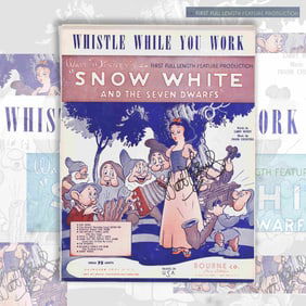 WALT DISNEY (1901-1966) - SIGNED "SNOW WHITE" SHEET MUSIC
