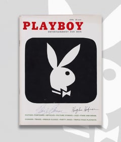 MARILYN MONROE & HUGH HEFNER - DUAL SIGNED VINTAGE "PLAYBOY" MAGAZINE (APRIL 1954, VOL. 1, NO. 5)
