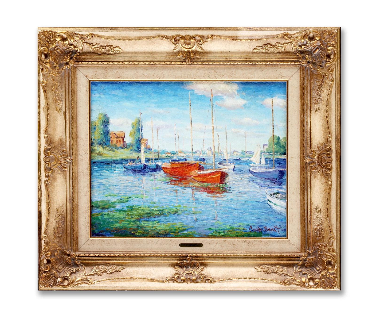 CLAUDE MONET (1840-1926), ATTRIBUTED TO ,OIL ON CANVAS: CLAUDE MONET (1840-1926), ATTRIBUTED TO ,OIL ON CANVAS Dimensions: Image size39.8 x 50 cm. All measured values are approximate. Outer frame size66.3 x 76.3 cm. All measured values are approximate. Pro