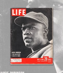 JACKIE ROBINSON (1919-1972) - INSCRIBED AND SIGNED "LIFE" MAGAZINE (MAY 1950)