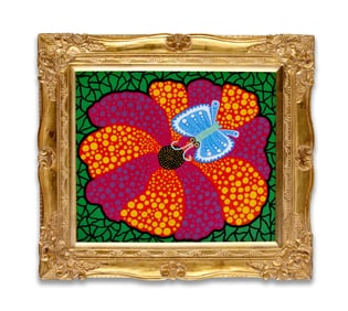 YAYOI KUSAMA (B.1929), ATTRIBUTED TO, ACRYLIC ON CANVAS