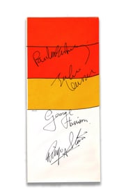 THE BEATLES SIGNED A YELLOW SUBMARINE ENVELOPE