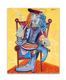 PABLO PICASSO (1881-1973), ATTRIBUTED TO, OIL ON CANVAS