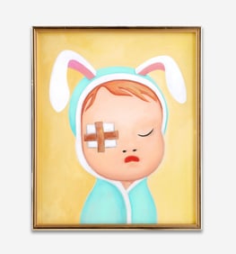 YOSHITOMO NARA (B.1959),ATTRIBUTED TO, ACRYLIC ON CANVAS