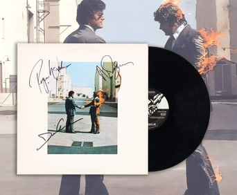 PINK FLOYD SIGNED VINYL RECORD OF "WISH YOU WERE HERE"