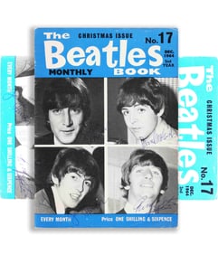 THE BEATLES SIGNED "THE BEATLES MONTHLY BOOK" MAGAZINE