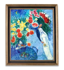 MARC CHAGALL(1887-1985),ATTRIBUTED TO, OIL ON CANVAS