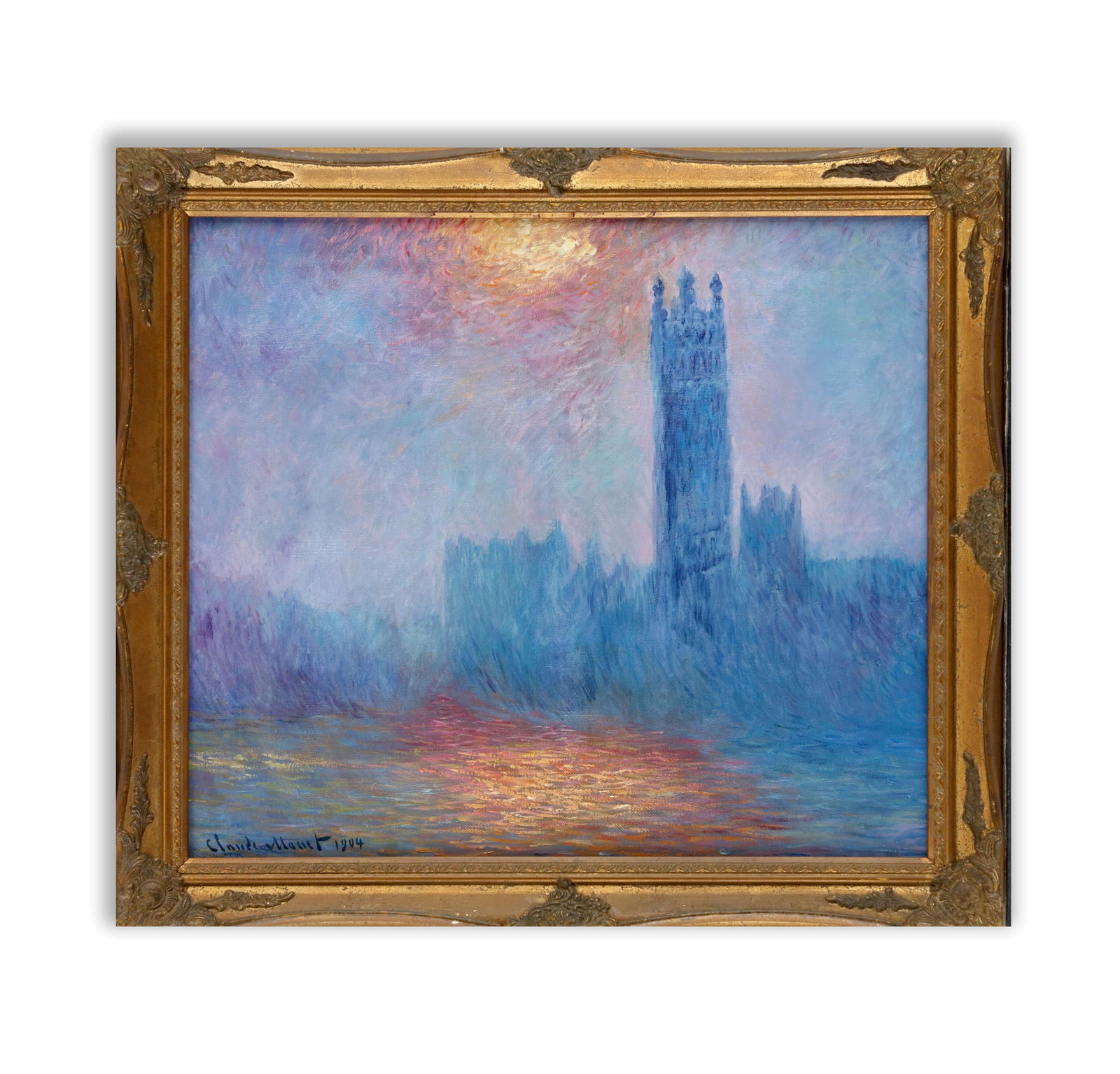 CLAUDE MONET (1840-1926),ATTRIBUTED TO ,OIL ON CANVAS: CLAUDE MONET (1840-1926),ATTRIBUTED TO ,OIL ON CANVAS Dimensions: Image size51.5 x 60 cm. All measured values are approximate. Outer frame size62 x 69.5 cm. All measured values are approximate. Proven