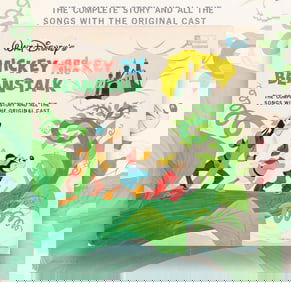 WALT DISNEY SIGNED VINYL RECORD OF "MICKEY AND THE BEANSTALK"