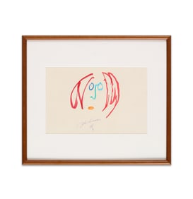 JOHN LENNON'S SIGNED SELF-PORTRAIT