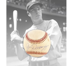 JOE DIMAGGIO - A PRISTINE HAND-SIGNED OFFICIAL AMERICAN LEAGUE BASEBALL