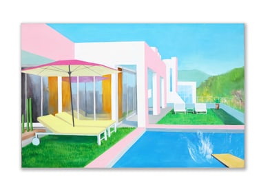 DAVID HOCKNEY (B.1937), ACRYLIC ON CANVAS