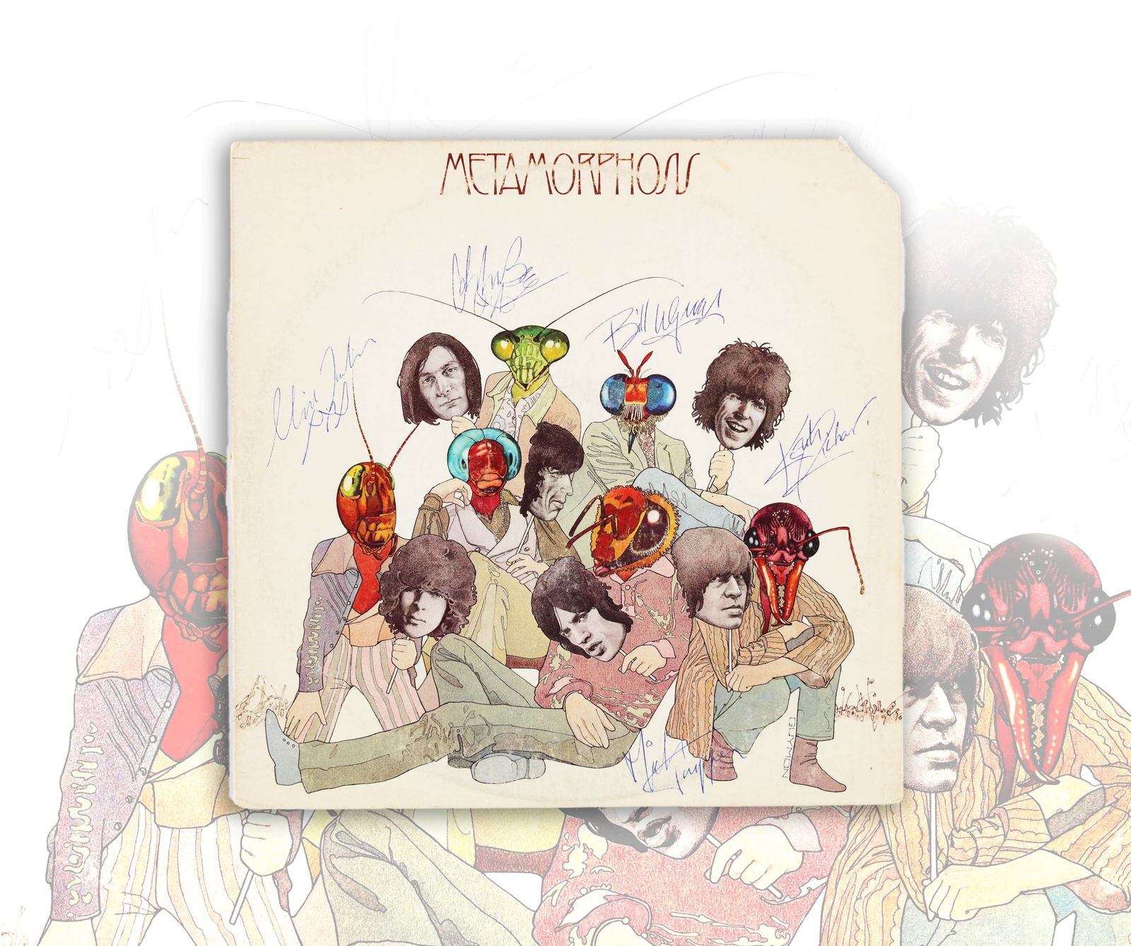 THE ROLLING STONES SIGNED VINYL RECORD OF "METAMORPHOSIS" (1 of 5)
